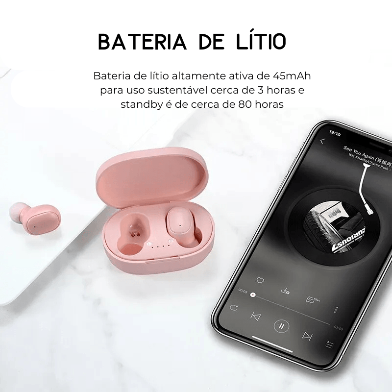 Fone sem Fio Resistente à Água - Pop Trend