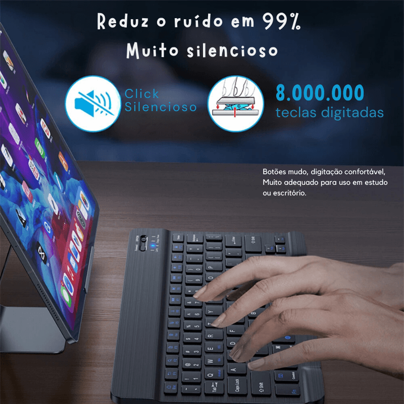 Kit Teclado e Mouse sem Fio - Pop Trend