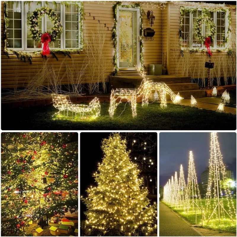 Luzes de Natal com Placa Solar